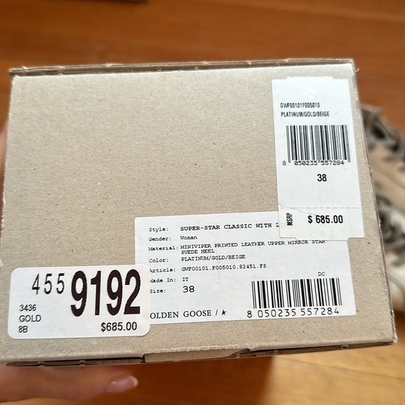 Golden goose super star classic white with gold star - Picture 2 of 6